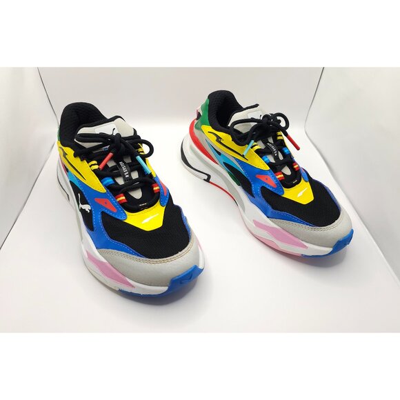 PUMA RS-Fast Colorful Olympics International Flags Running Shoes Size 4 (Unisex) - Picture 2 of 12